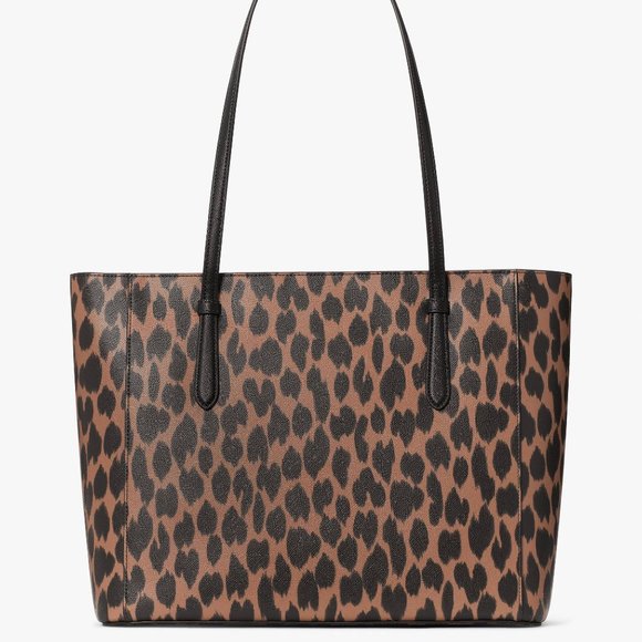 New Kate Spade Schuyler Medium Tote Saffiano Spotted Animal print - Picture 5 of 5